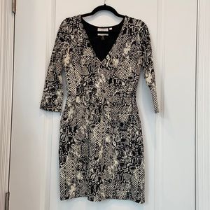 Black and white snakeskin dress - size XS